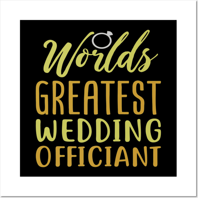 Funny wedding officiant solemniser marriage Wall Art by daylightpombo3